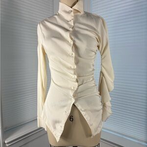 Jean Paul Gaultier Cream Button-Down Shirt